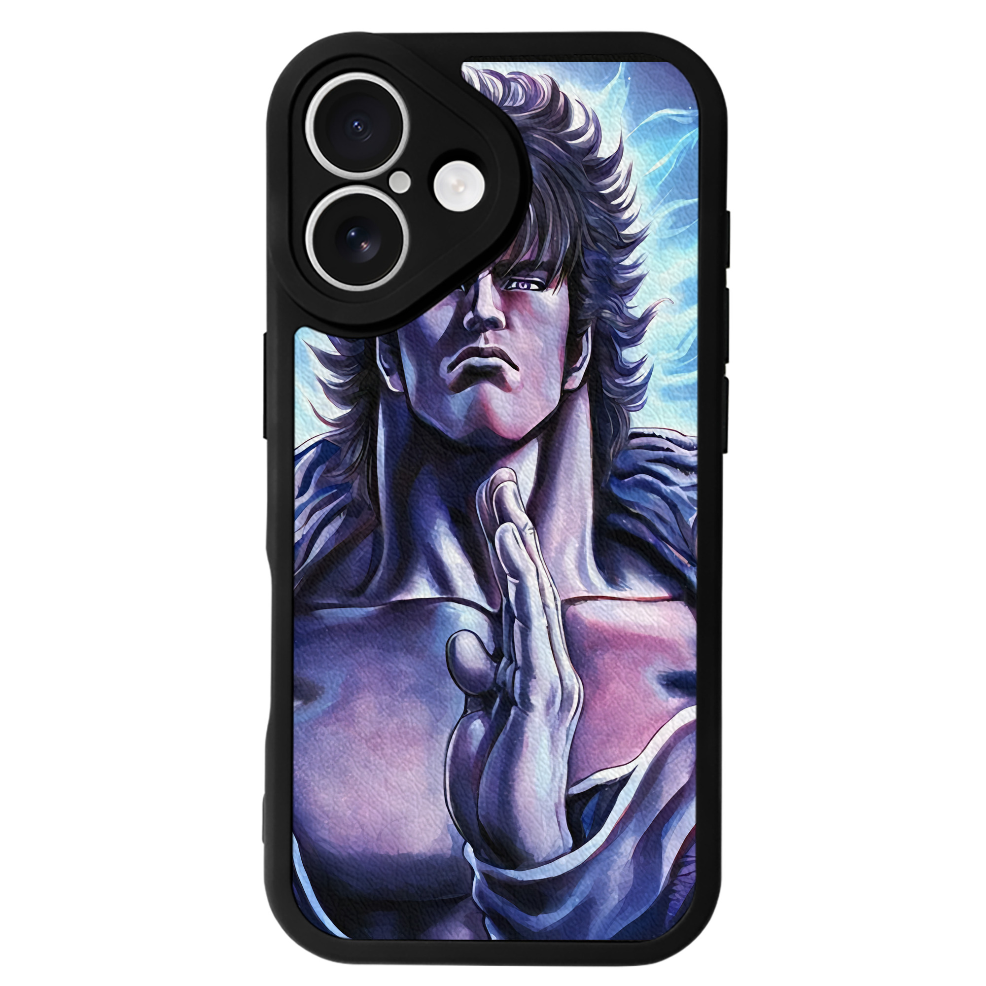 （画像用） 北斗の拳 Fist of the North Star 【iPhone 16シリーズ対応】シリコンスマホケース（レザー調） 材質：シリコン